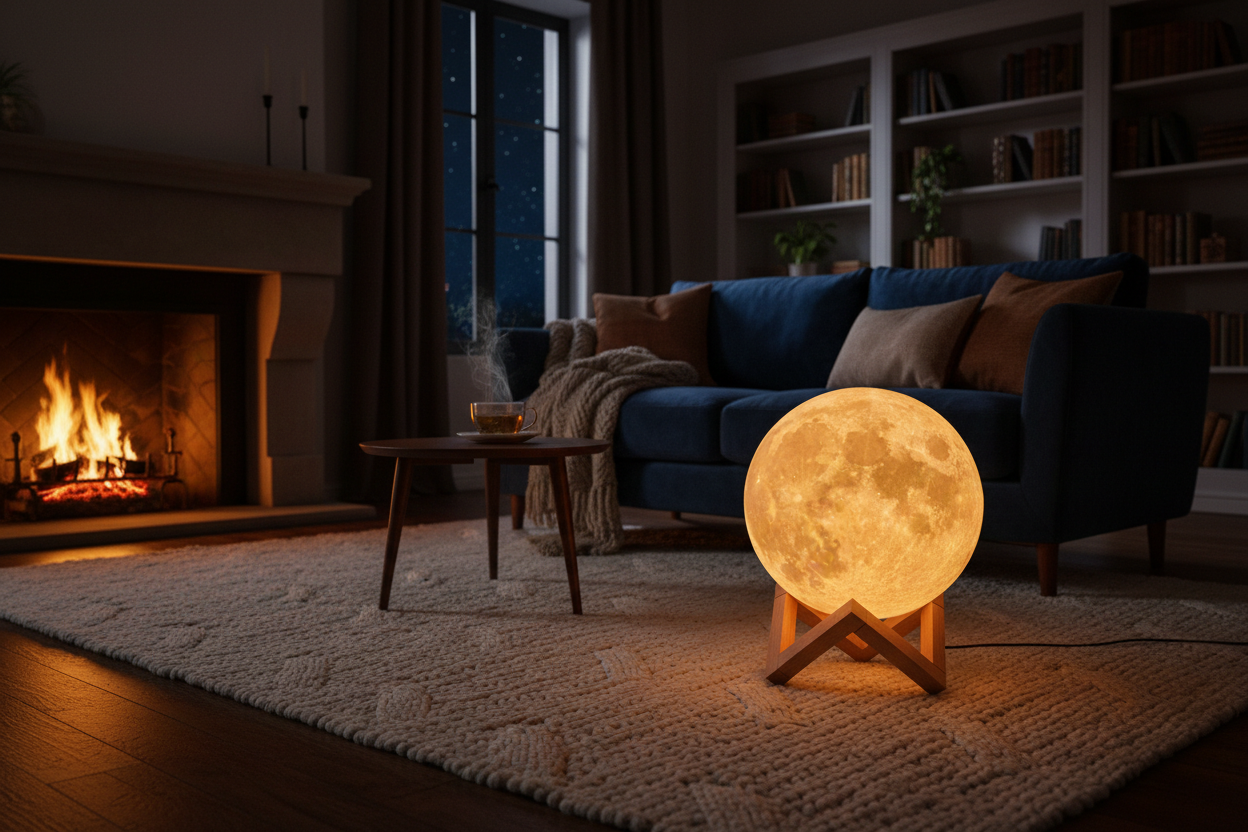 Cozy Moon Lamp Banner